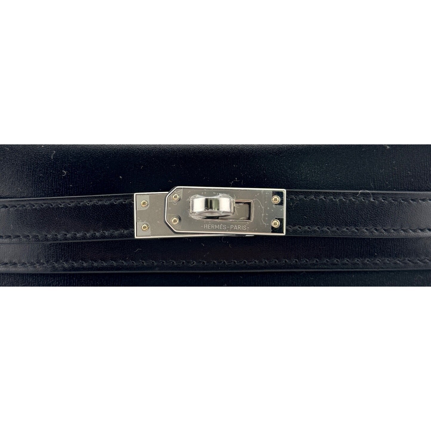 Hermes Kelly Mini 20 Black Noir Leather Palladium Hardware RARE 2025