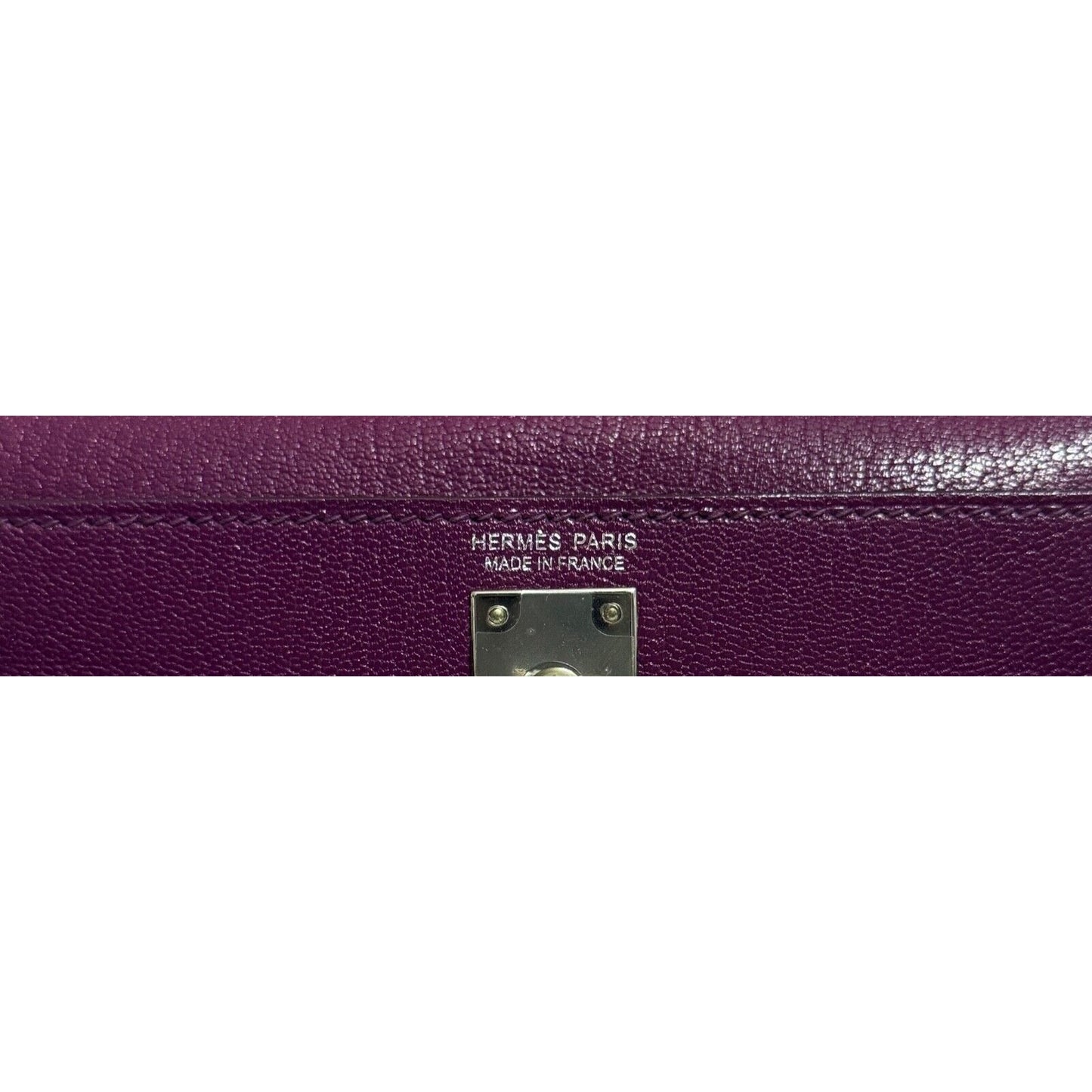 Hermes Kelly Mini 20 Anemone Purple Chèvre Leather Palladium Hardware RARE