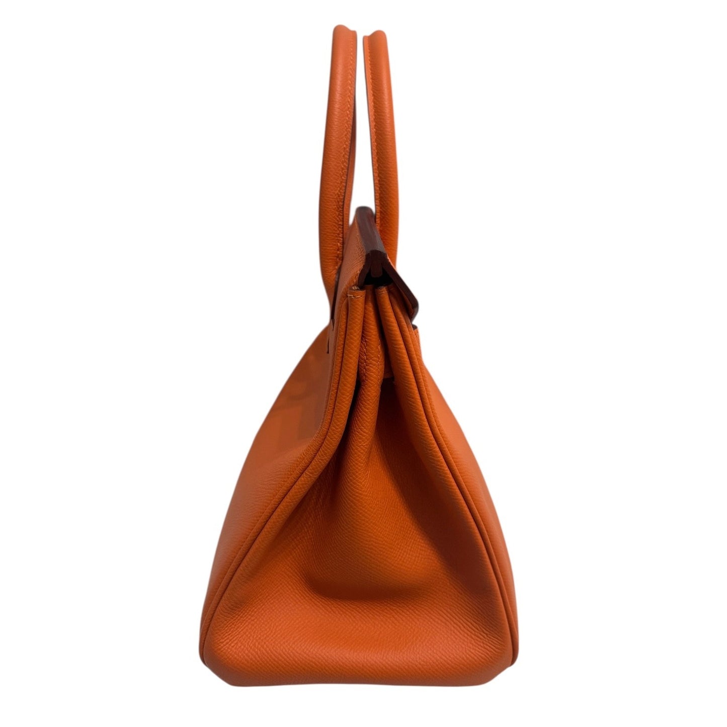 Hermes Birkin 30 OrangeEpsom Leather Palladium Hardware