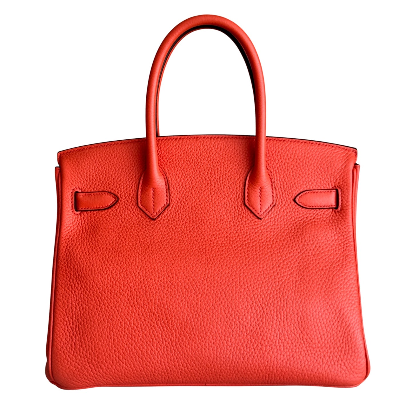 Hermes Birkin 30 Orange Poppy Togo Leather Gold Hardware