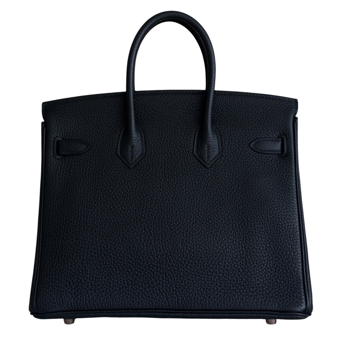 Hermes Birkin 25 Black Noir Togo Leather Rose Gold Hardware RARE