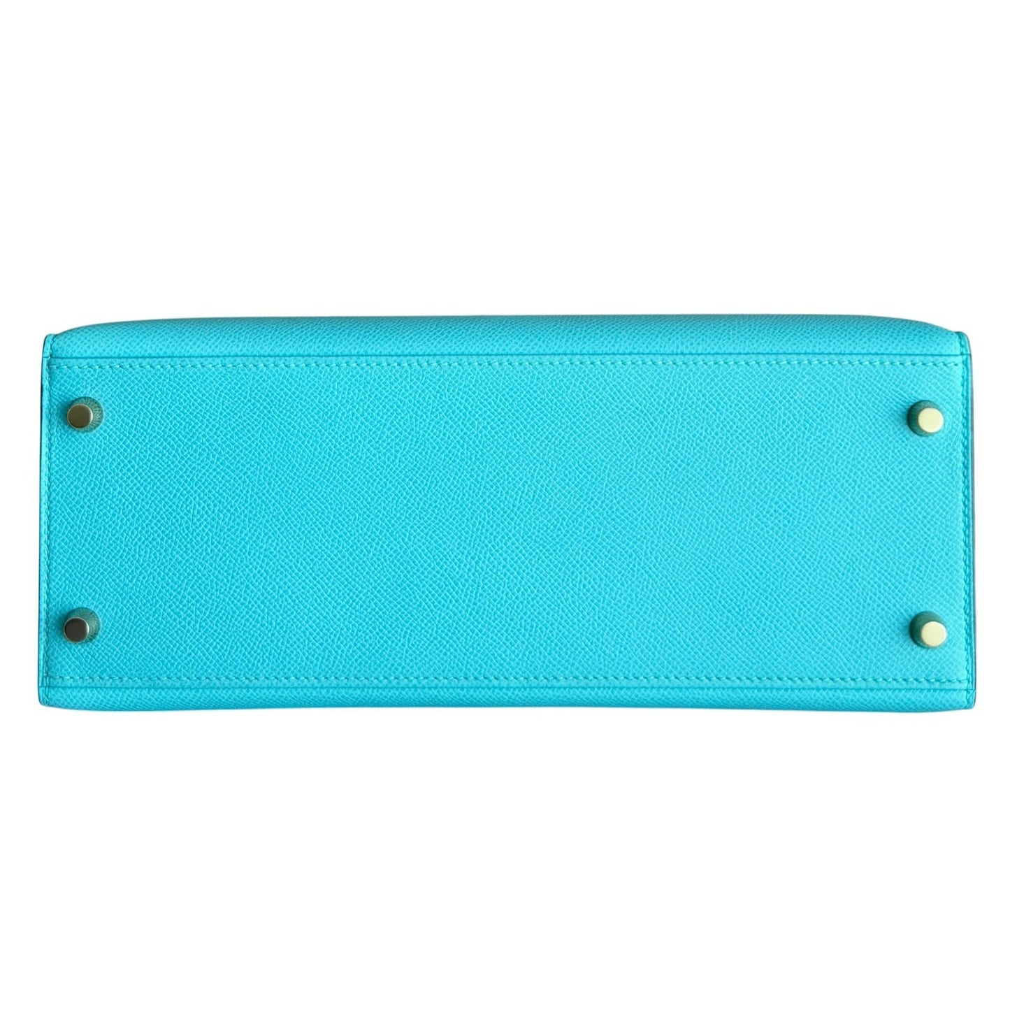 Hermes Kelly 28 Sellier Blue Atoll Epsom Leather Gold Hardware