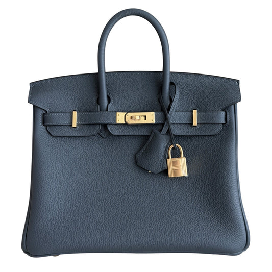 Hermes Birkin 25 Gris Misty Gray Blue Togo Leather Gold Hardware 2026