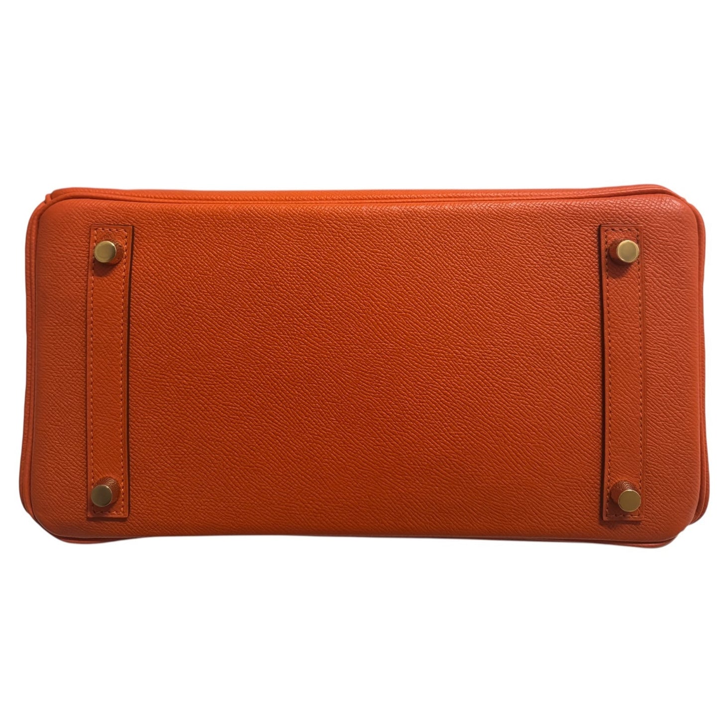 Hermes Birkin 30 Orange Epsom Leather Gold Hardware
