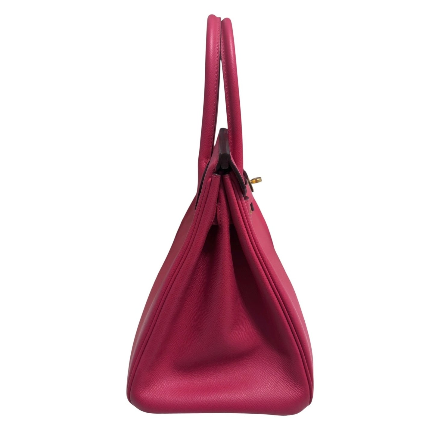 Hermes Birkin 30 Rose Extreme Pink Epsom Leather Gold Hardware Handbag