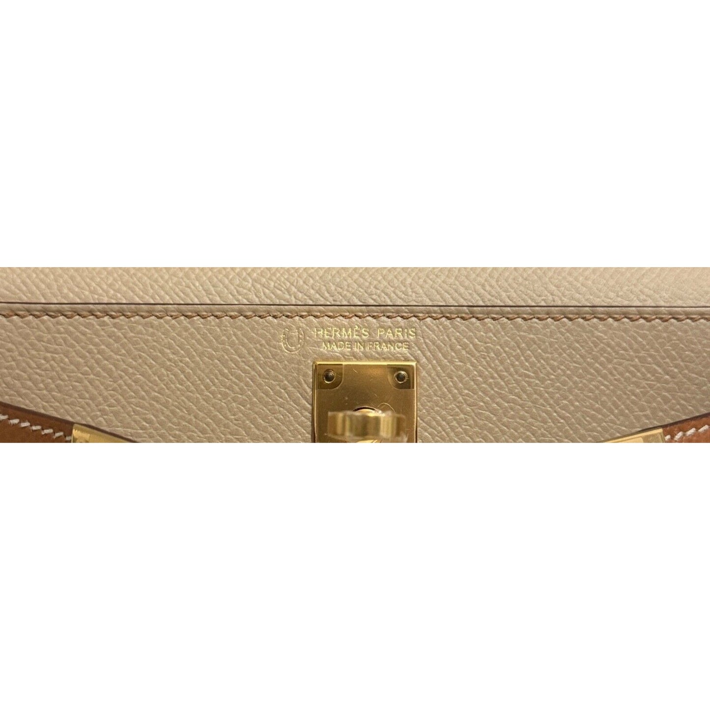 Hermes Kelly Mini 20 Special Order Trench Beige & Gold Tan Epsom Gold Hardware