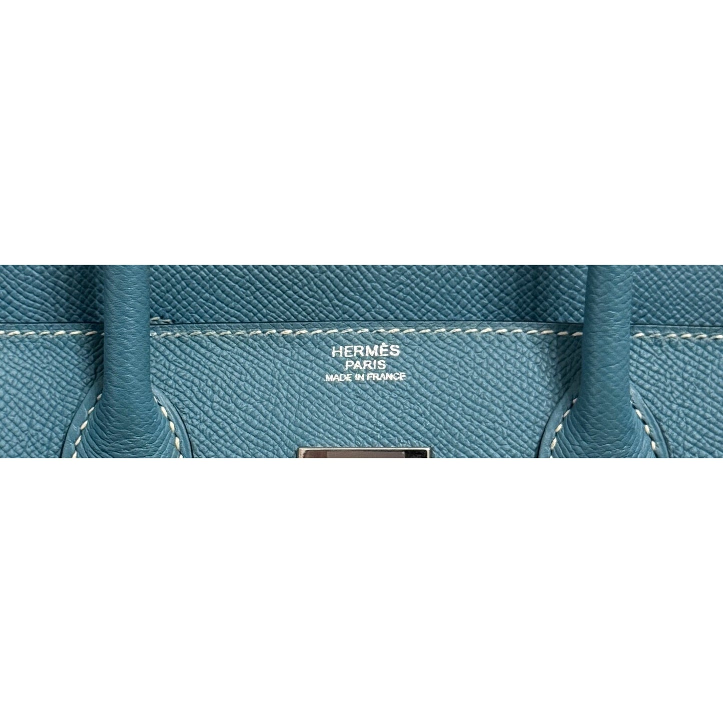 Hermes Birkin 30 Blue Jean Epsom Leather Palladium Hardware RARE