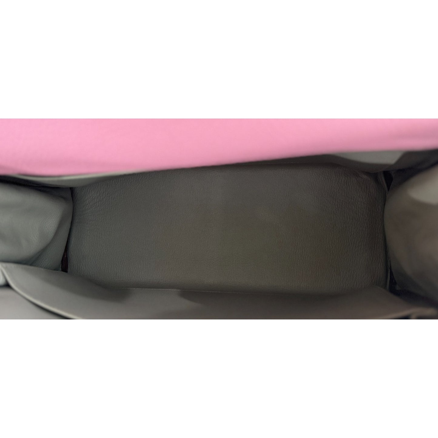 Hermes Kelly 35 Special Order Bubblegum Gray Togo Leather Brushed Palladium