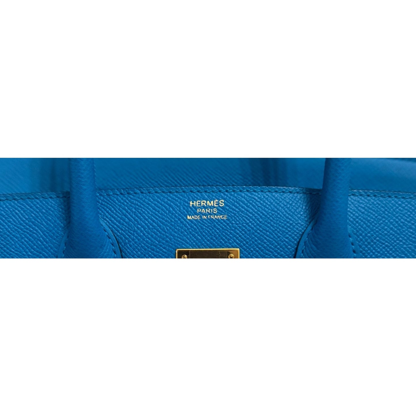 Hermes Birkin 30 Blue Zanzibar Bleu Epsom Leather Gold Hardware