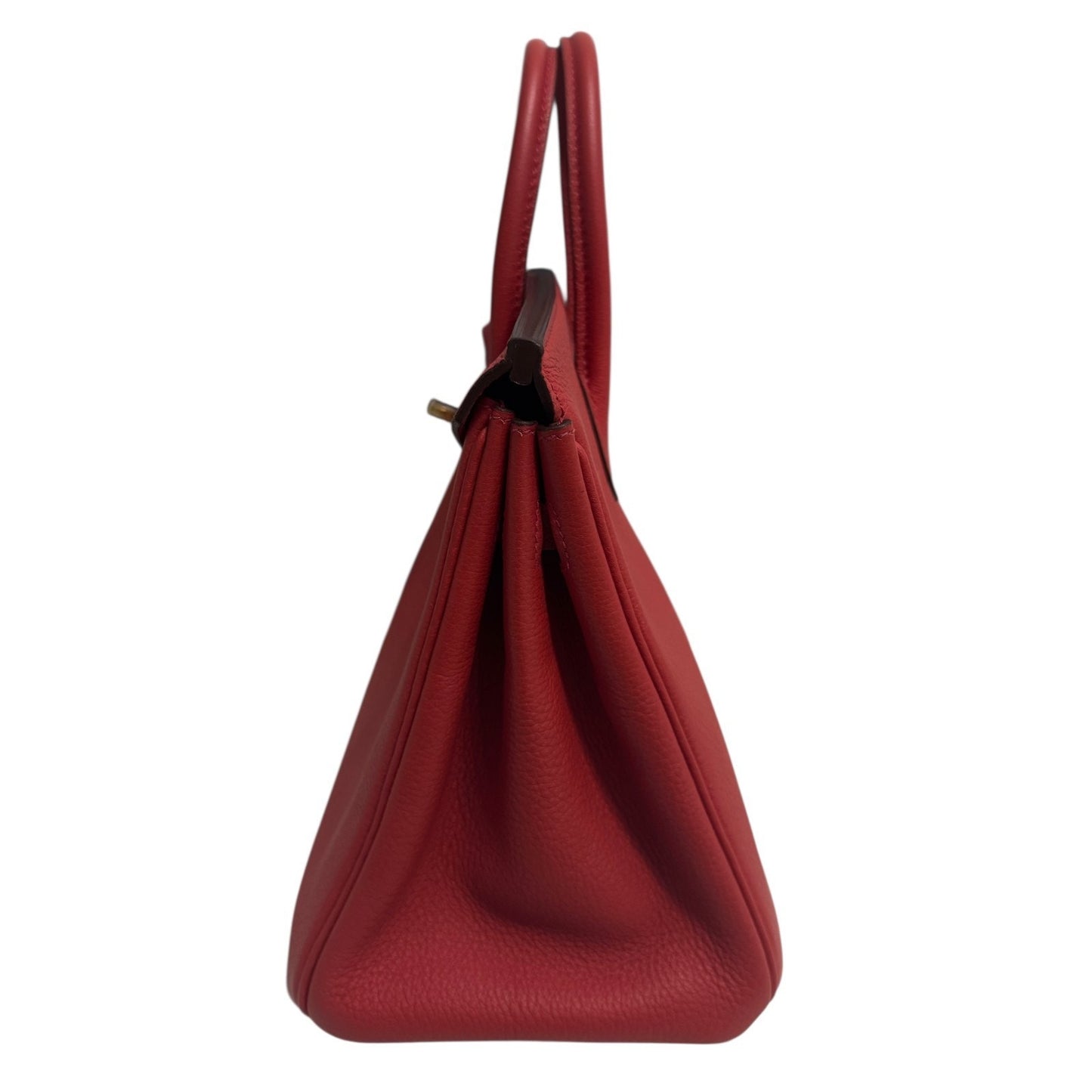 Hermes Birkin 25 Geranium Red Togo Leather Gold Hardware