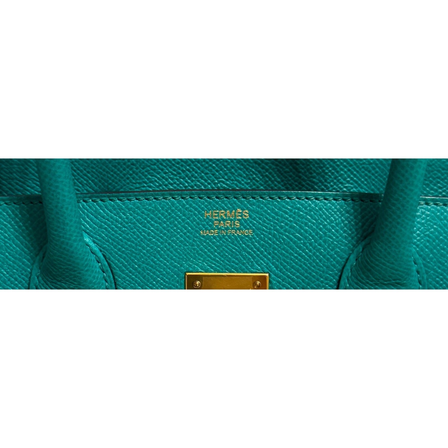 Hermes Birkin 30 Blue Paon Green Epsom Leather Gold Hardware