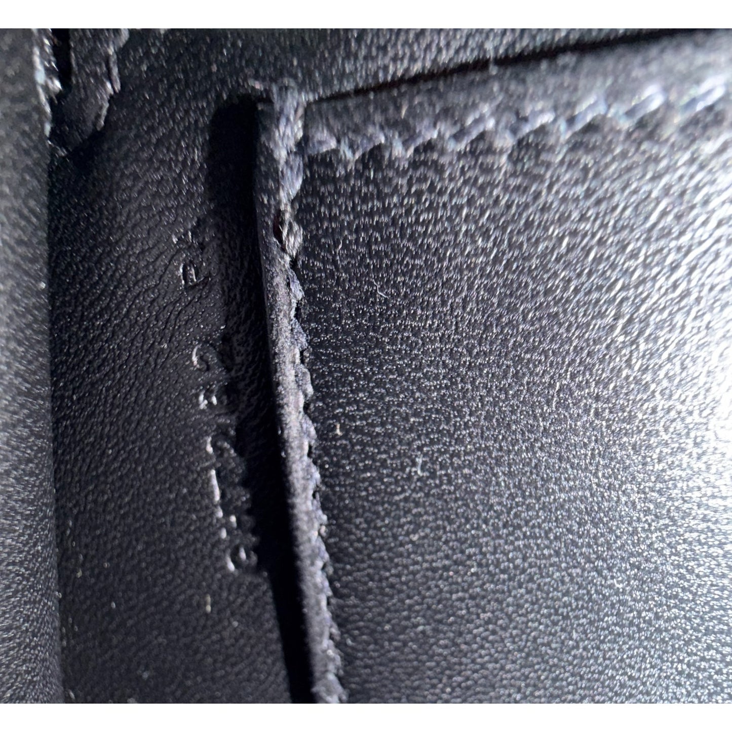 Hermes Mini Kelly Touch Black Chamkila Chevre Leather Lizard Palladium Hardware
