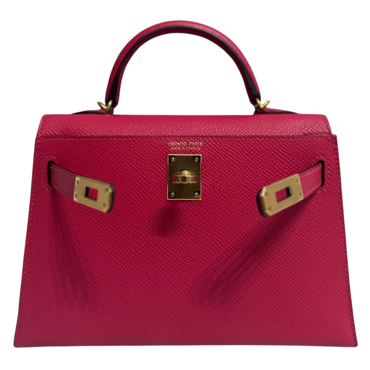 Hermes Kelly Mini 20 Rose Extreme Pink Epsom Leather Gold Hardware