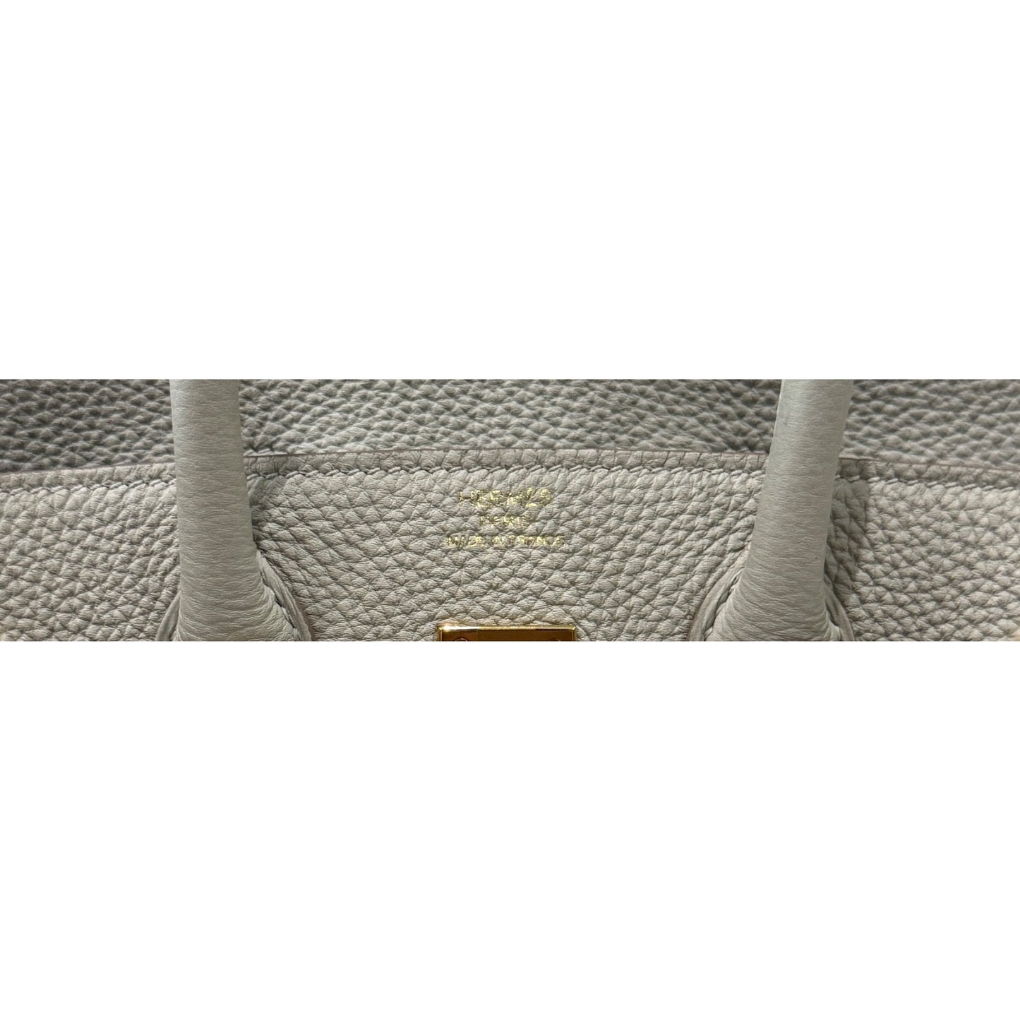 Hermes Birkin 25 Gris Perle Pearl Gray Togo Leather Gold Hardware