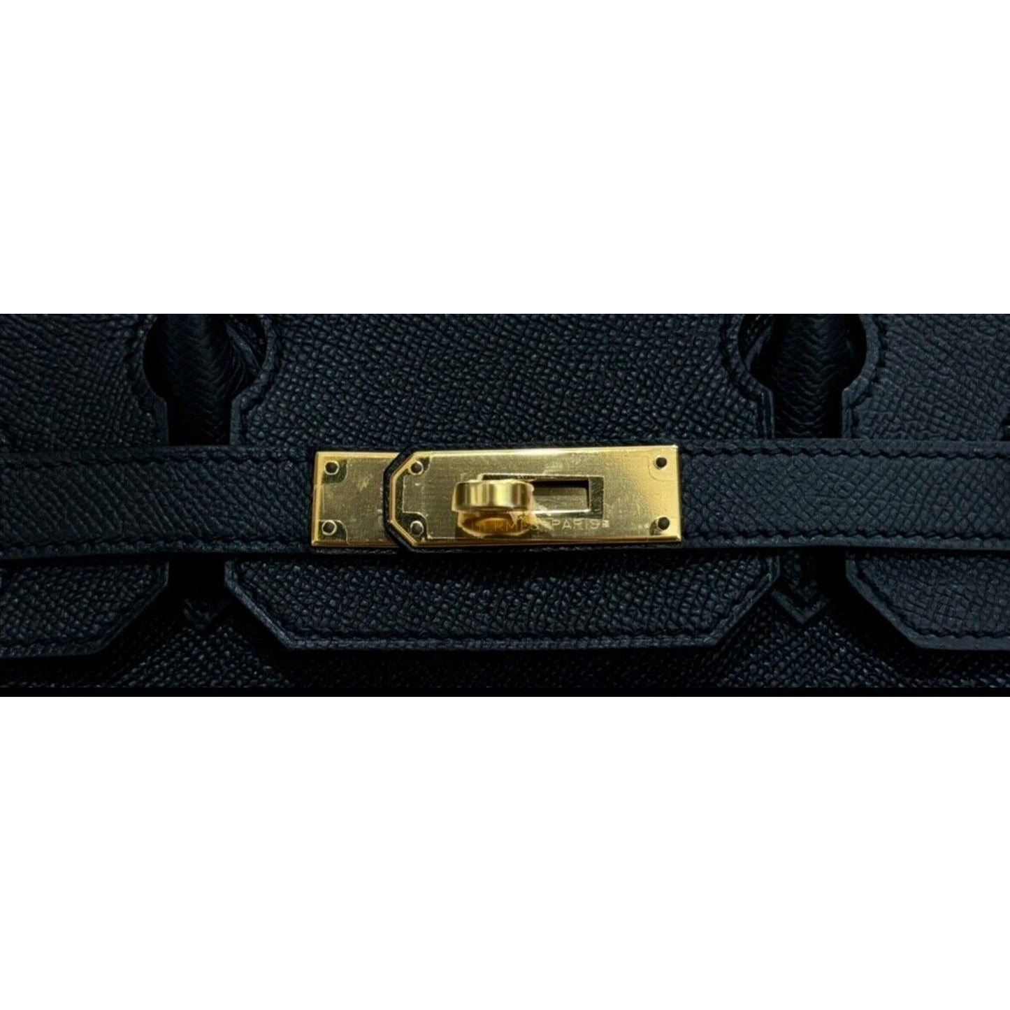 Hermes Birkin 30 Black Noir Epsom Leather Gold Hardware RARE