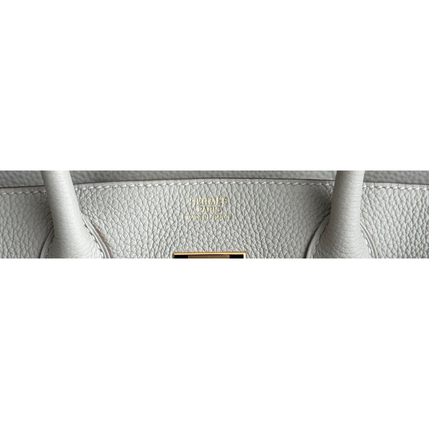 Hermes Birkin 30 Gris Perle Pearl Gray Togo Leather Gold Hardware Handbag Rare