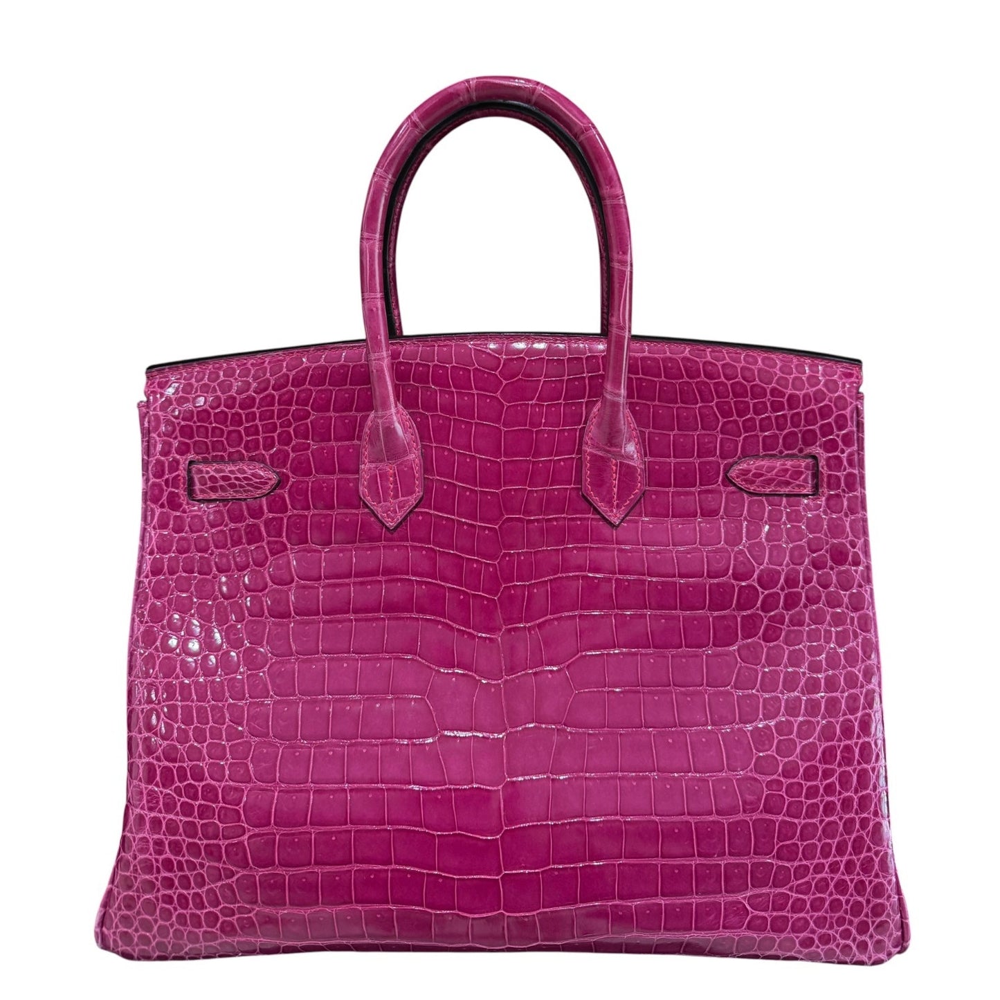 Hermes Birkin 35 Rose Scheherazade Pink Shinny Crocodile Palladium Hardware