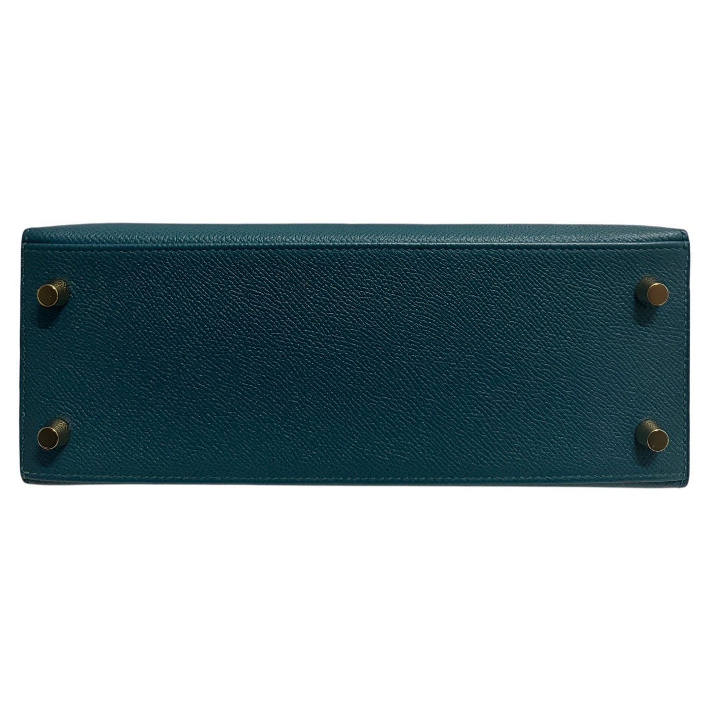 Hermes Kelly 25 Sellier Vert Bosphere Green Blue Epsom Leather Gold Hardware