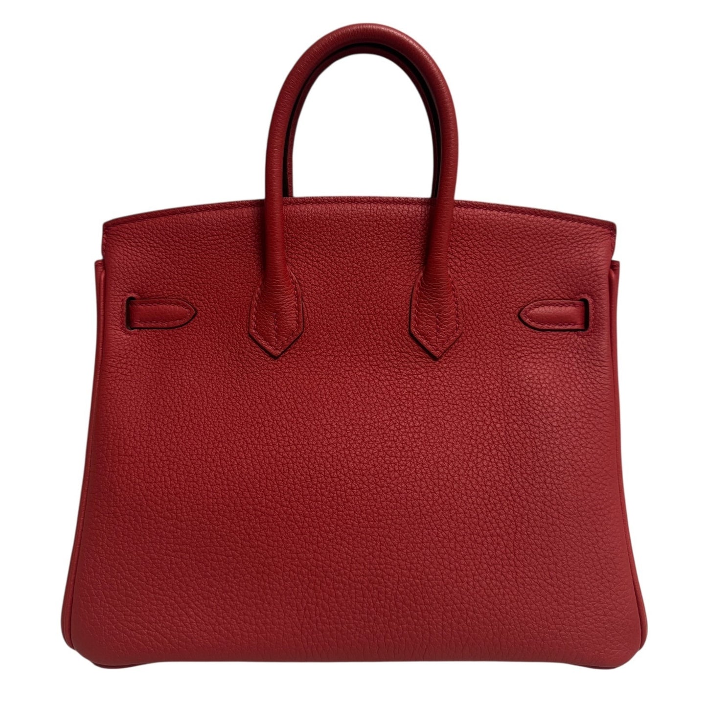Hermes Birkin 25 Geranium Red Togo Leather Gold Hardware