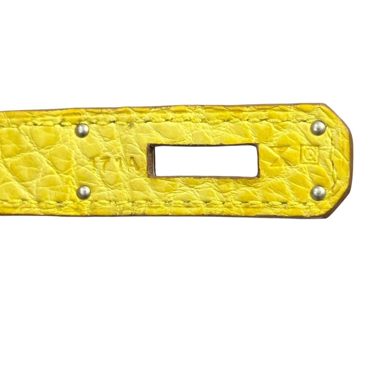 Hermes Birkin 30 Soufre Yellow Jaune Matte Alligator Leather Palladium Hardware