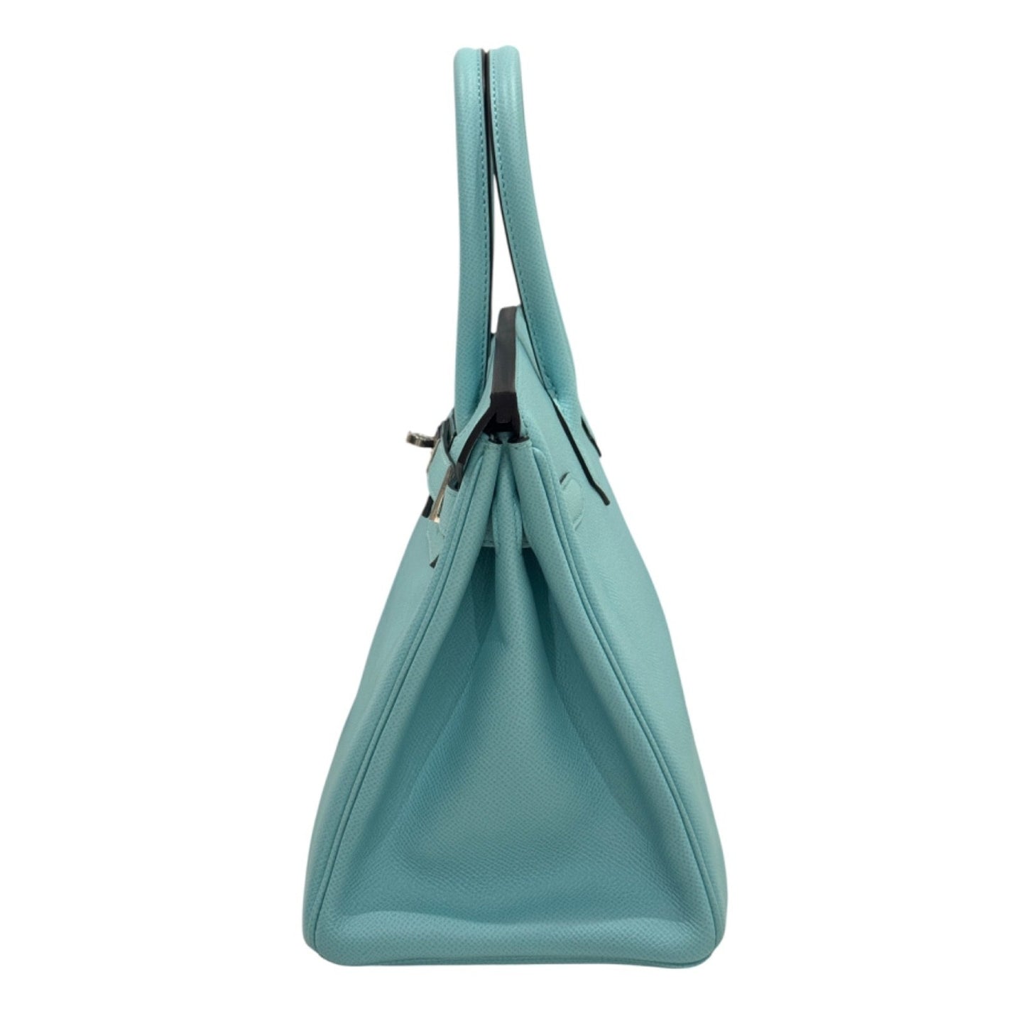 Hermes Birkin 30 Blue Atoll Epsom Leather Palladium Hardware