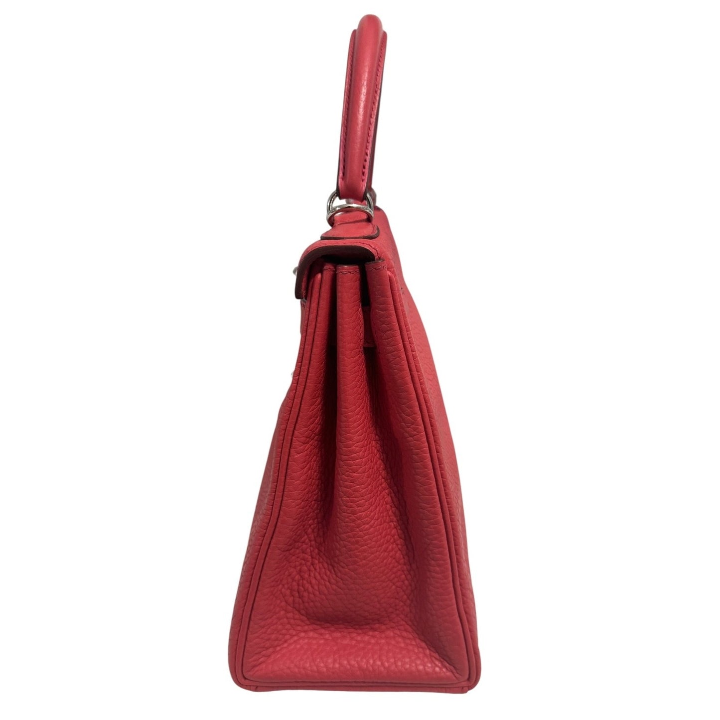 Hermes Kelly 28 Bougainvillea Pink red Togo Leather Palladium Hardware RARE