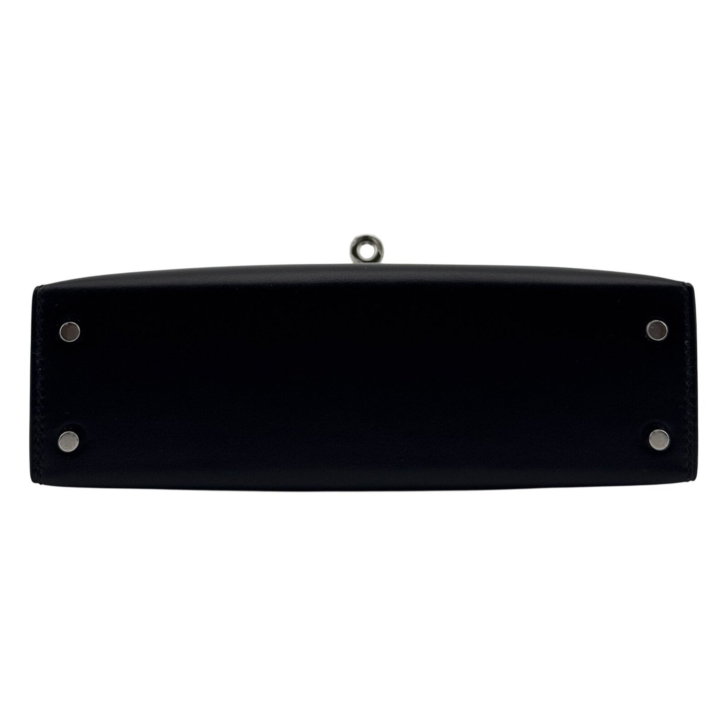 Hermes Kelly Mini 20 Black Noir Leather Palladium Hardware RARE 2025
