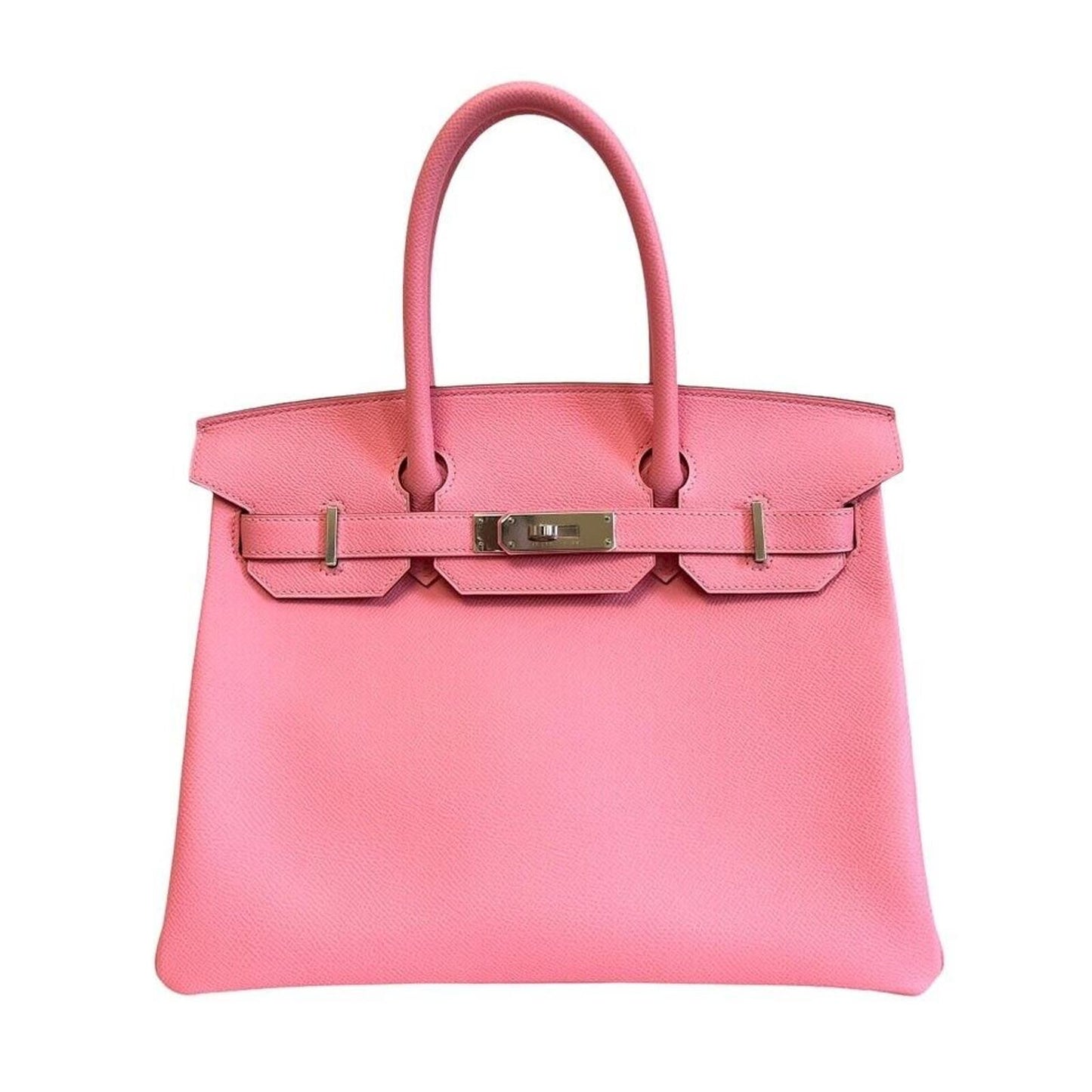 Hermes Birkin 30 Rose Confetti Pink Epsom Leather Bag Handbag Palladium Hardware