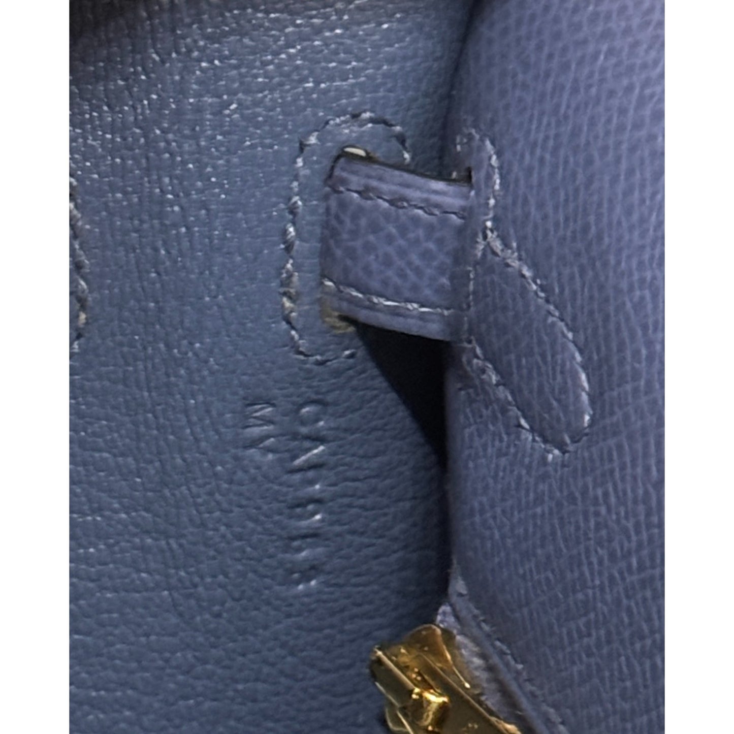 Hermes Kelly 25 Sellier Blue Brighton Epsom Gold Hardware RARE