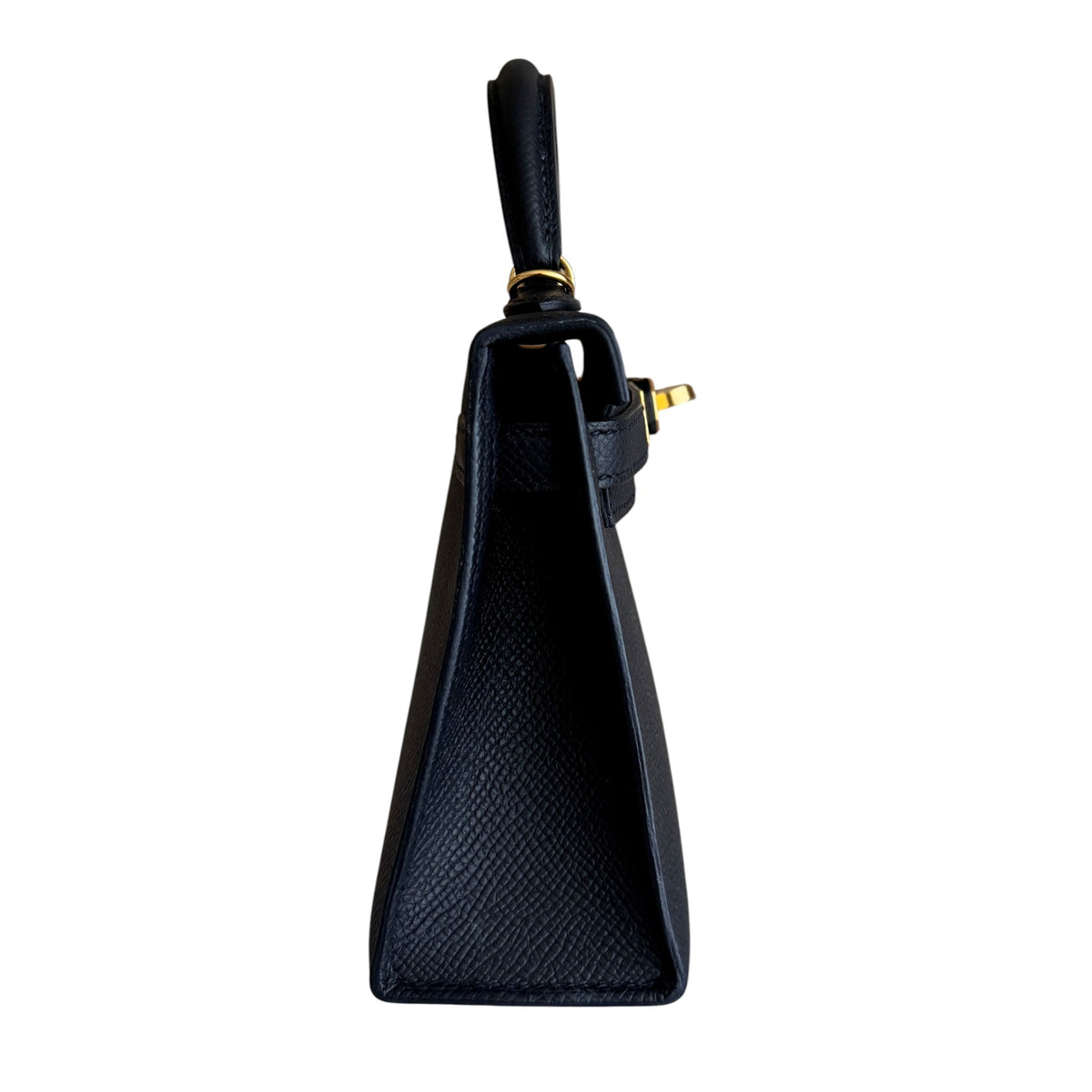 Hermes Kelly Mini 20 Black Noir Epsom Leather Gold Hardware