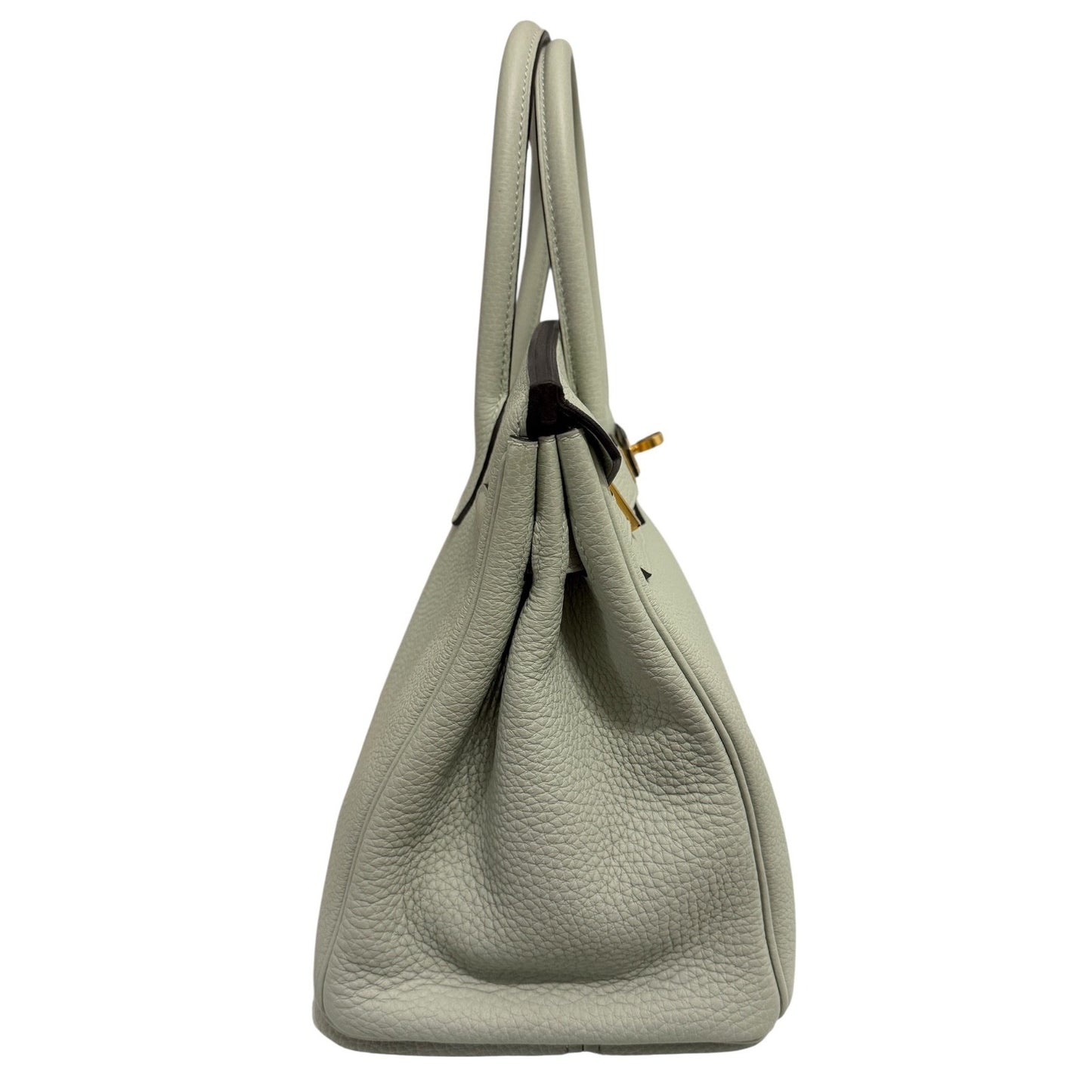 Hermes Birkin 30 Gris Neve Gray Togo Leather Gold Hardware Handbag Rare