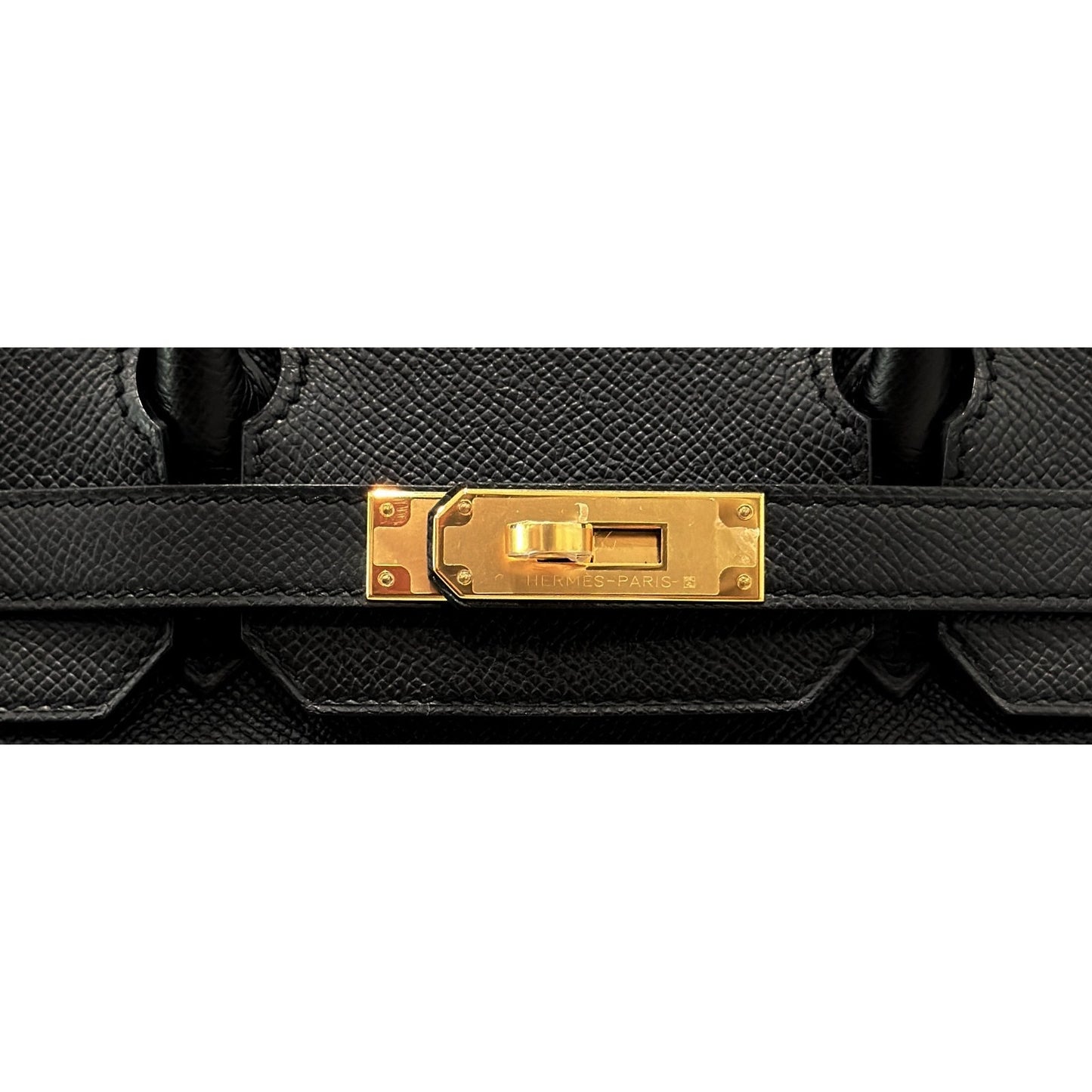Hermes Birkin 30 Black Noir Epsom Leather Gold Hardware RARE