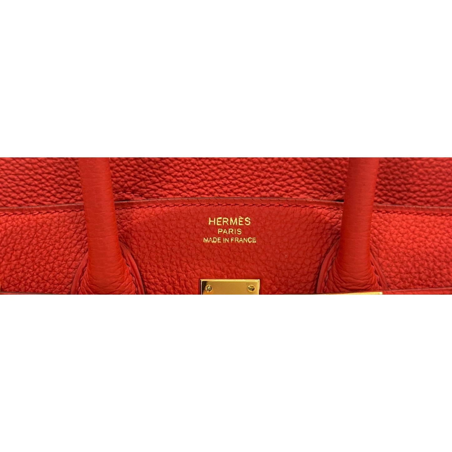 Hermes Birkin 25 Poppy Orange Togo Leather Gold Hardware