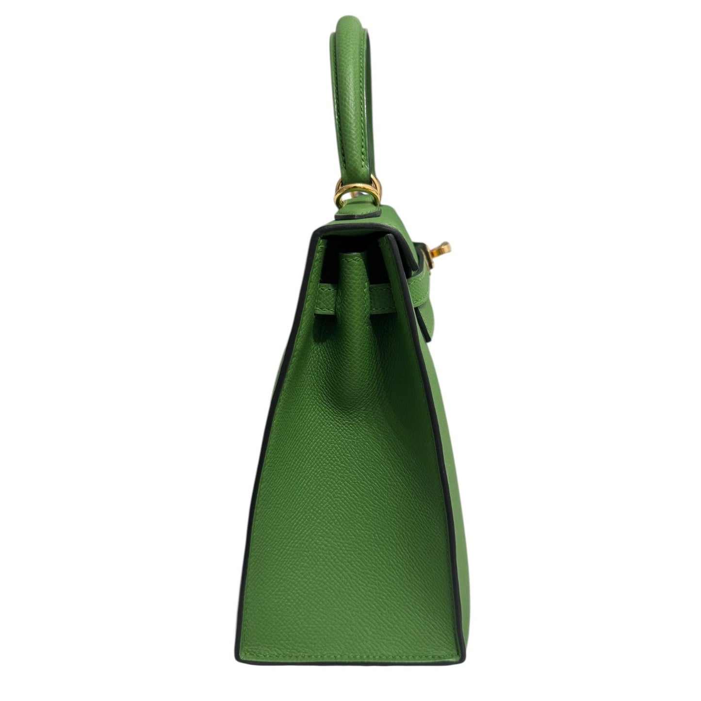 Hermes Kelly 25 Sellier Vert Yucca Green Epsom Leather Gold Hardware