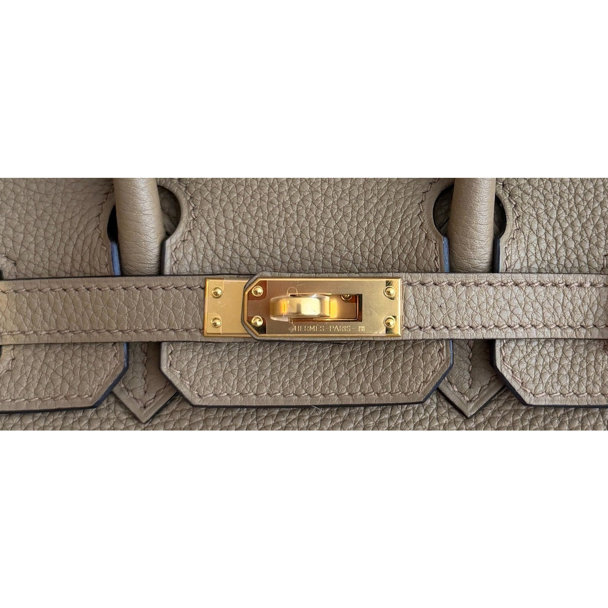 Hermes Birkin 25 Beige Marfa Tan Togo Leather Gold Hardware NEW