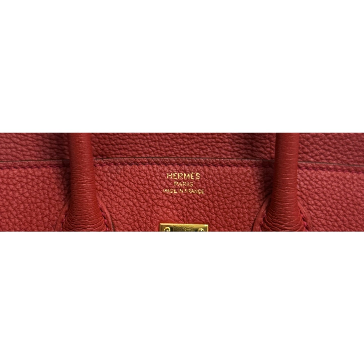 Hermes Birkin 25 Geranium Red Togo Leather Gold Hardware