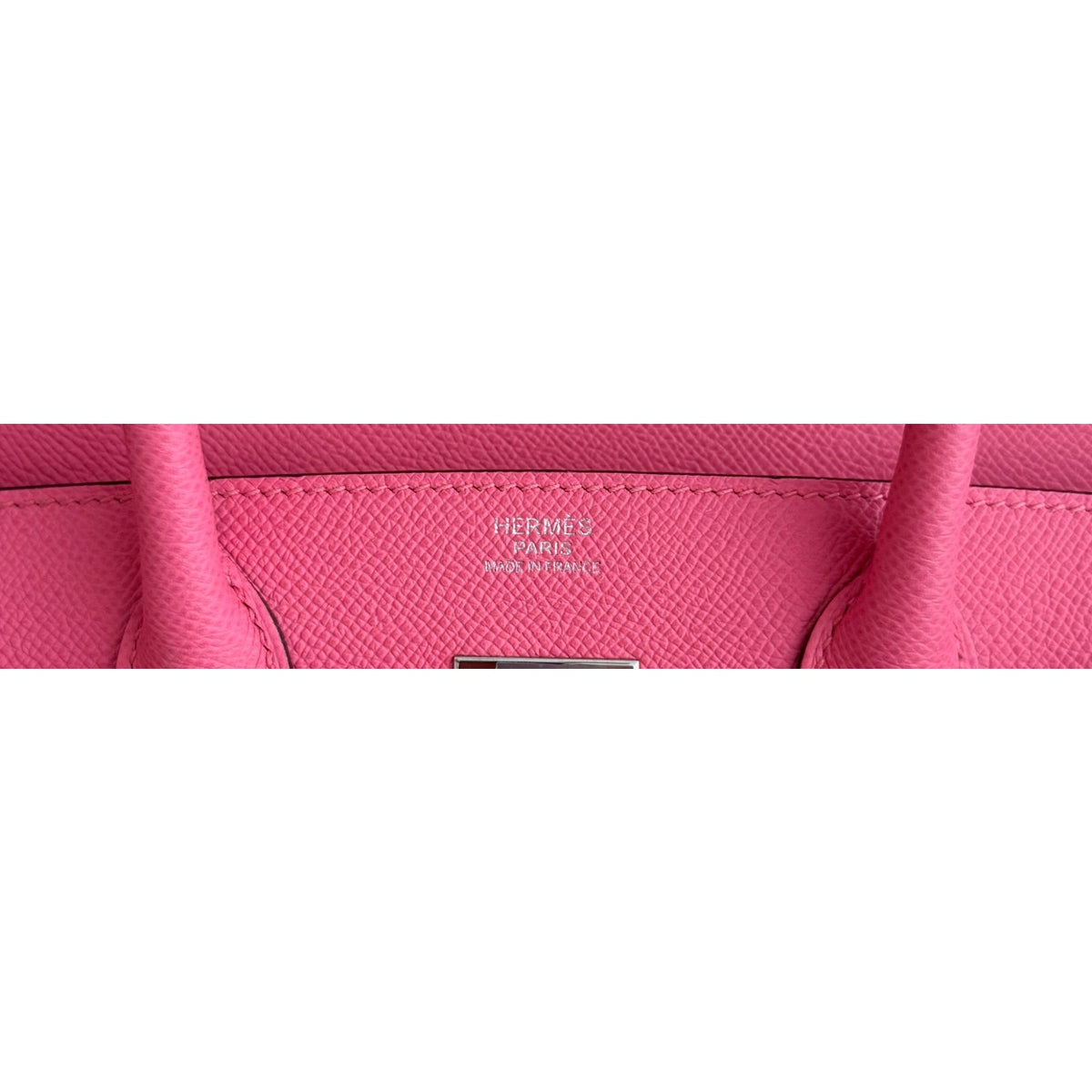 Hermes Birkin 30 Rose Azalee Pink Epsom Leather Palladium Hardware Handbag RARE
