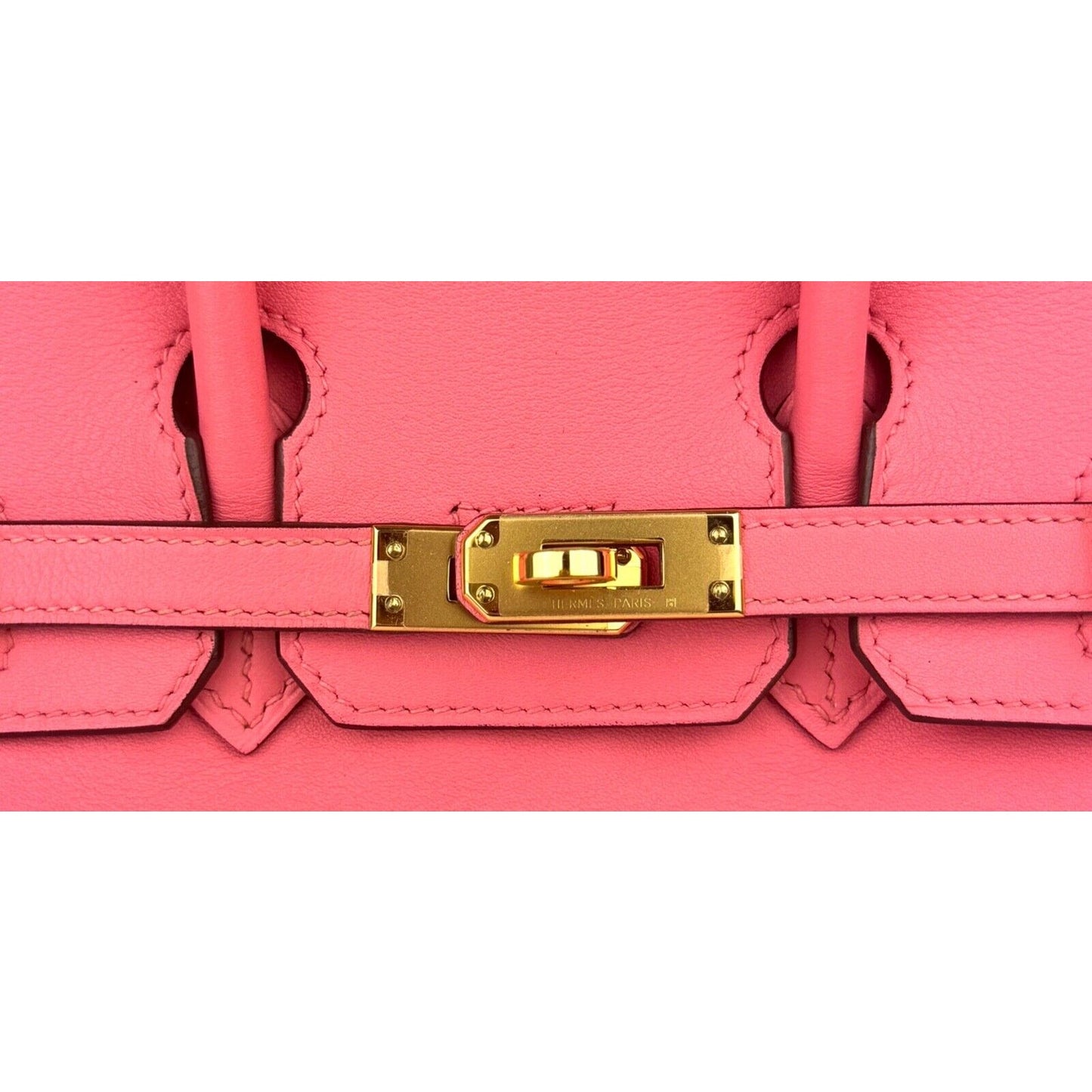 Hermes Birkin 25 Rose Azalea Pink Leather Gold Hardware