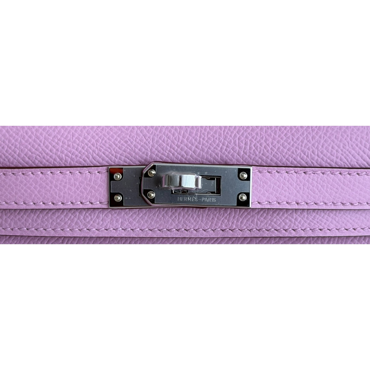 Hermes Kelly Mini 20 Mauve Sylvester Pink Epsom Leather Palladium Hardware