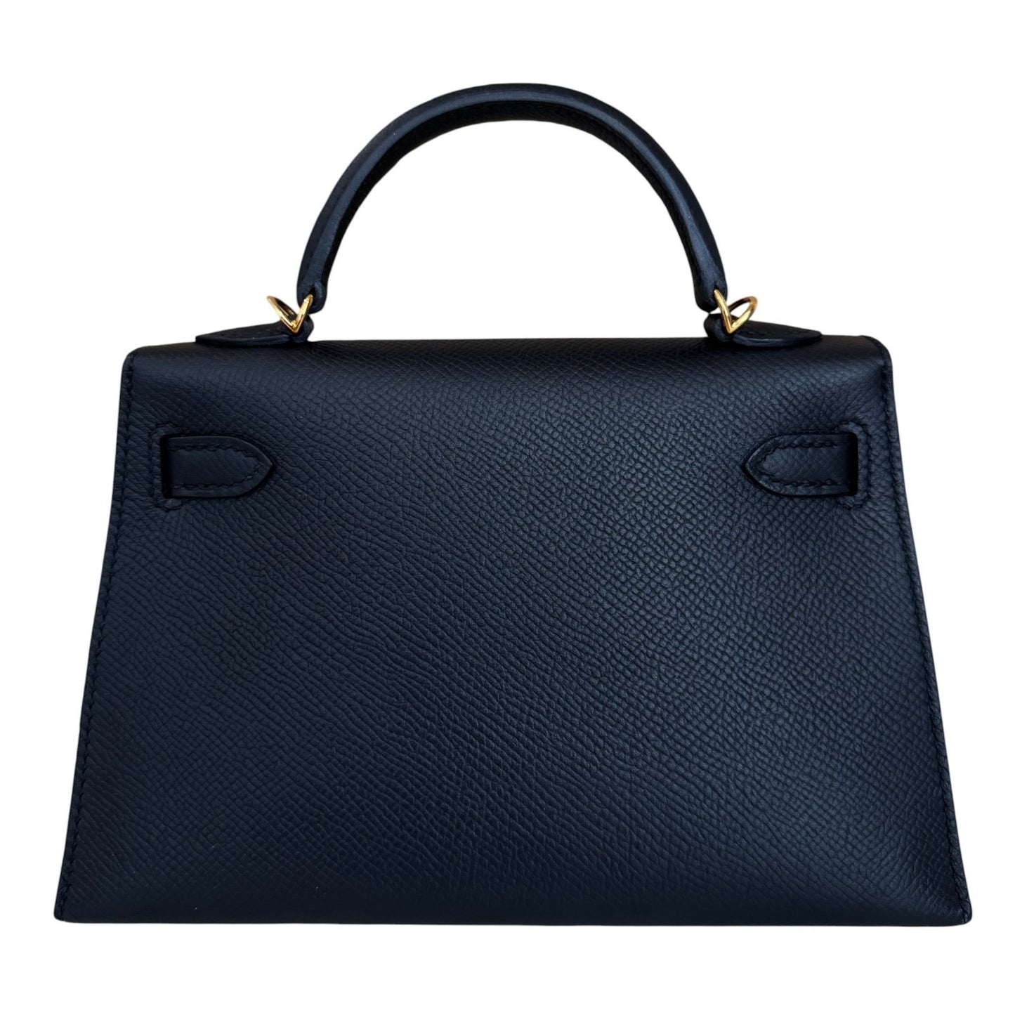 Hermes Kelly Mini 20 Black Noir Epsom Leather Gold Hardware