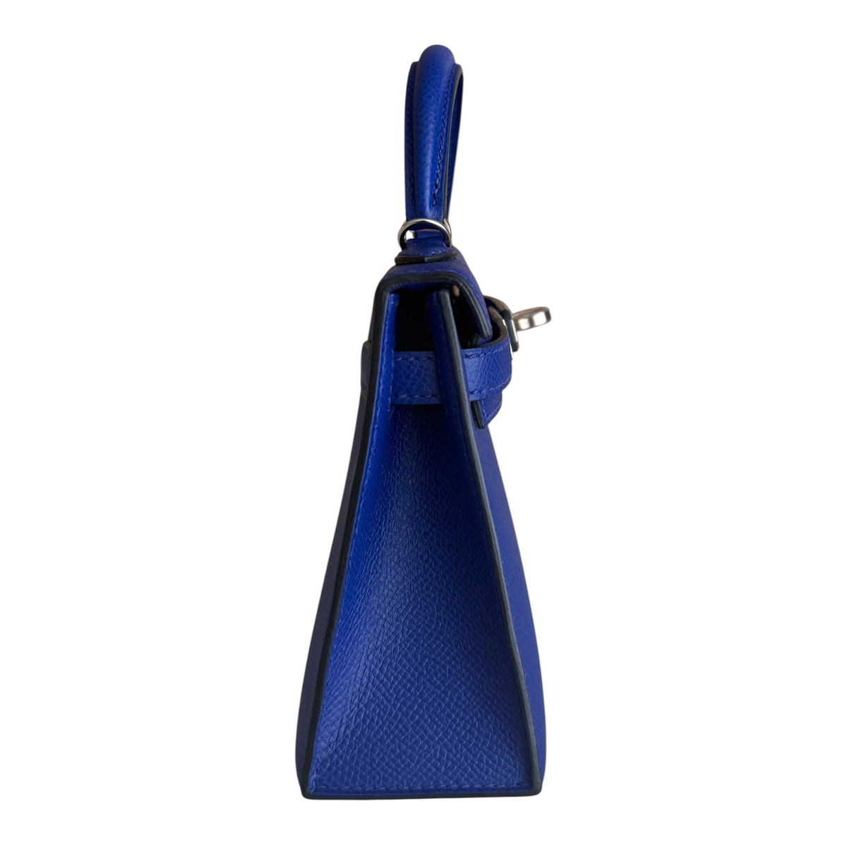 Hermes Kelly Mini 20 Blue Electric Epsom Leather Palladium Hardware RARE