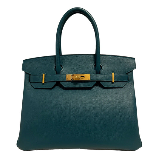 Hermes Birkin 30 Vert Bosphere Green Epsom Leather Gold Hardware RARE