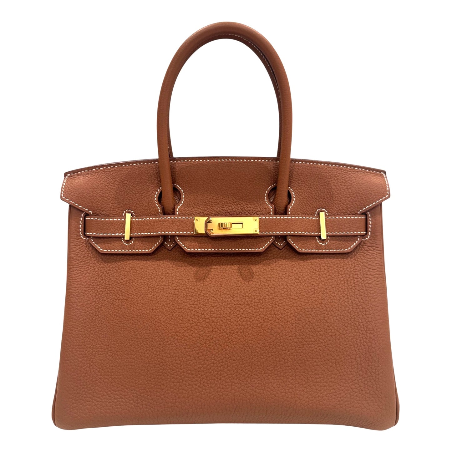 Hermes Birkin 30 Gold Tan Togo Leather Gold Hardware RARE