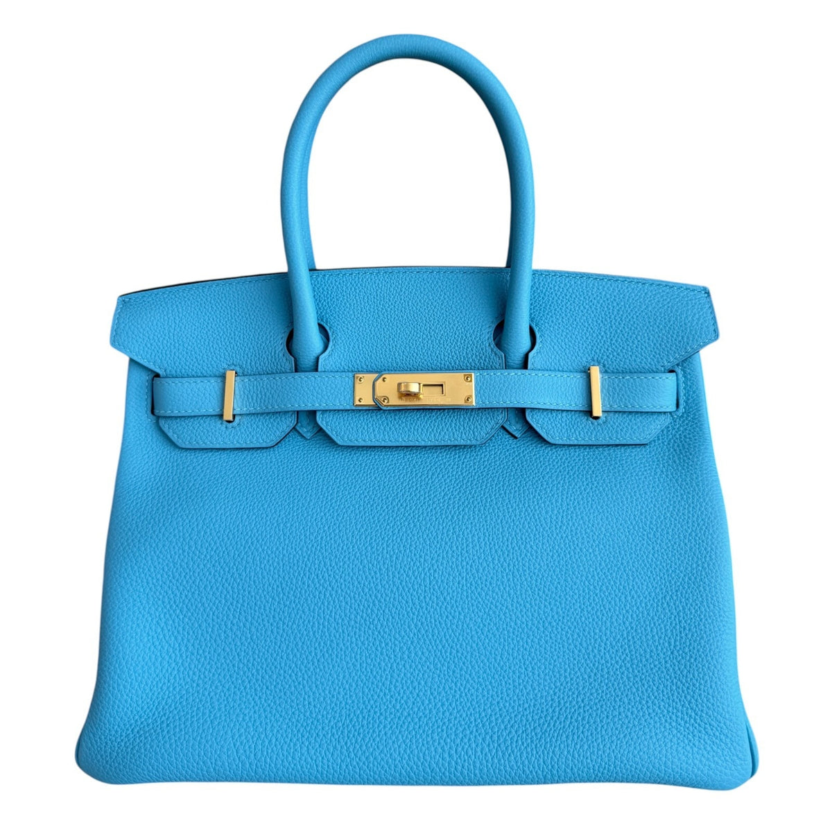 Hermes Birkin 30 Bleu du Nord Blue Togo Leather Gold Hardware RARE