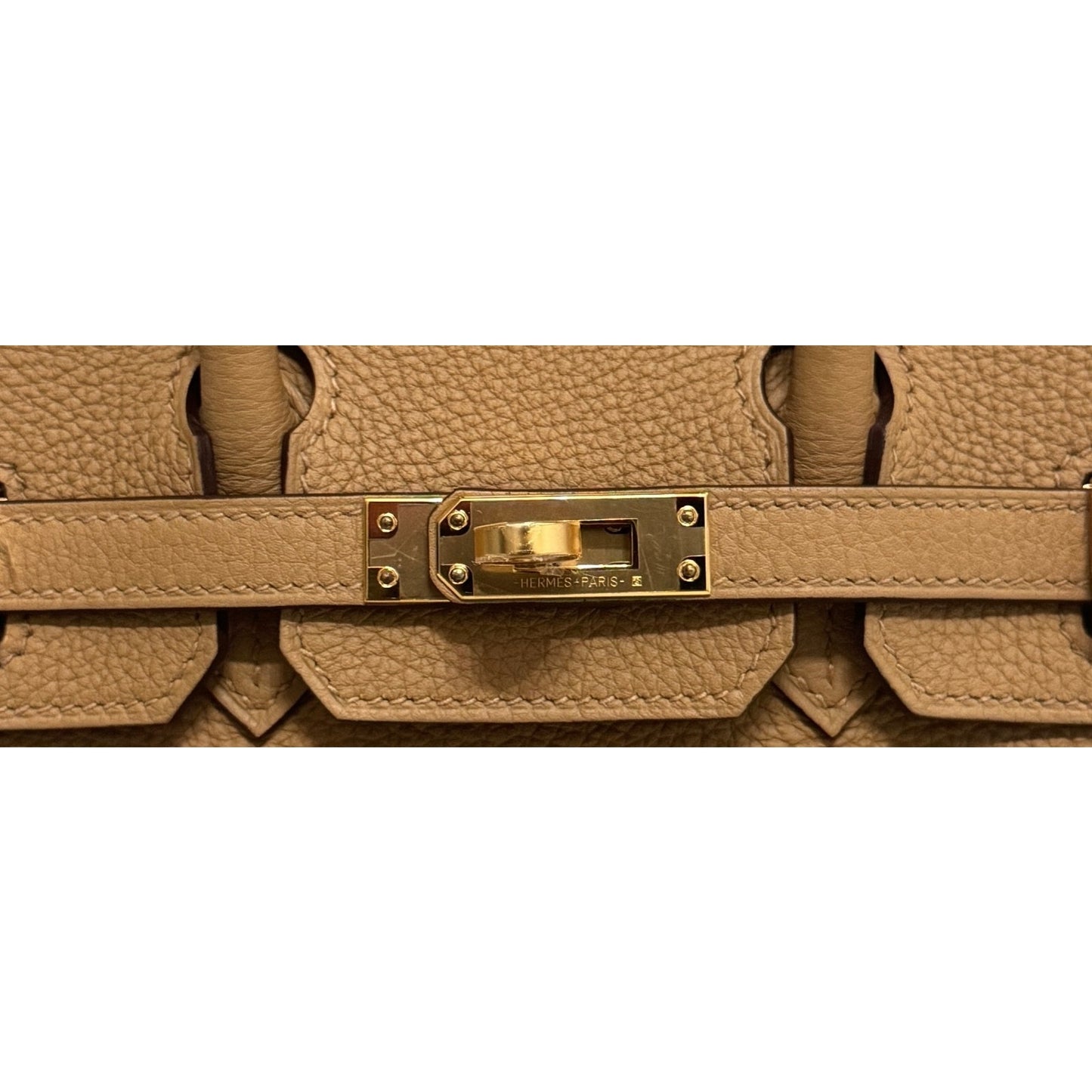 Hermes Birkin 25 Biscuit Tan Beige Togo Leather Gold Hardware NEW