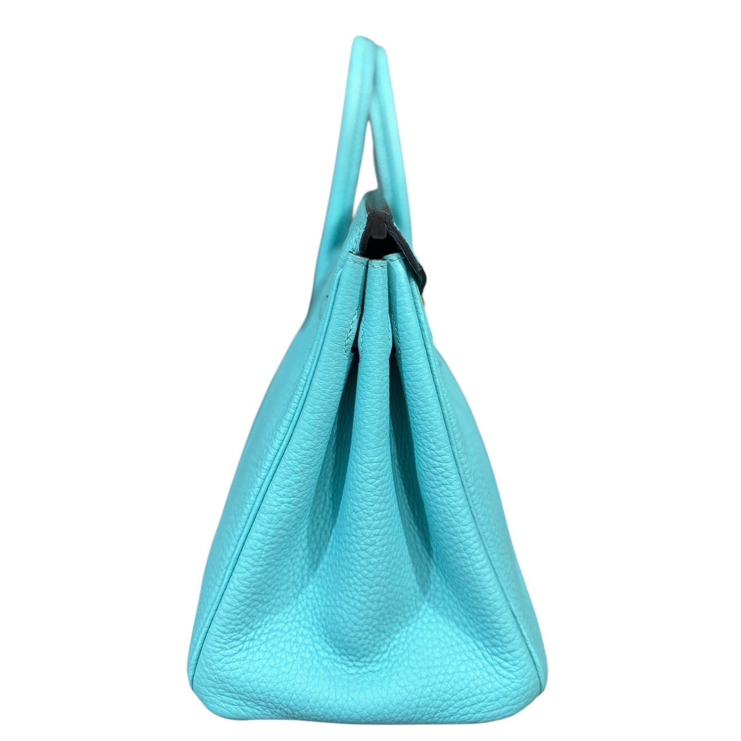 Hermes Birkin 25 Blue Atoll Togo Leather Gold Hardware Rare