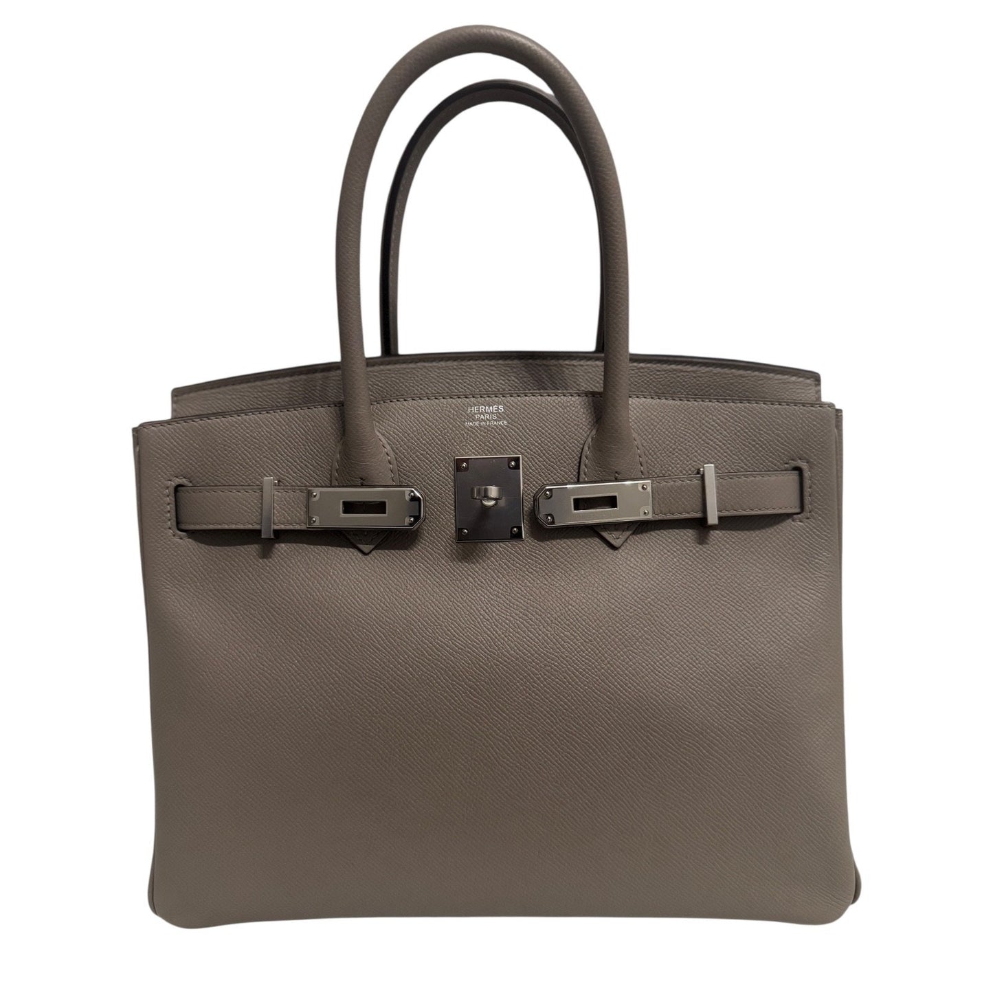 Hermes Birkin 30 Gris Asphalt Gray Epsom Leather Palladium Hardware
