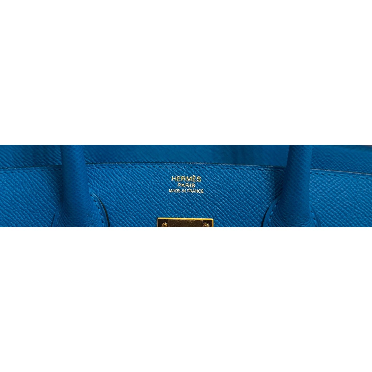 Hermes Birkin 30 Blue Zanzibar Bleu Epsom Leather Gold Hardware
