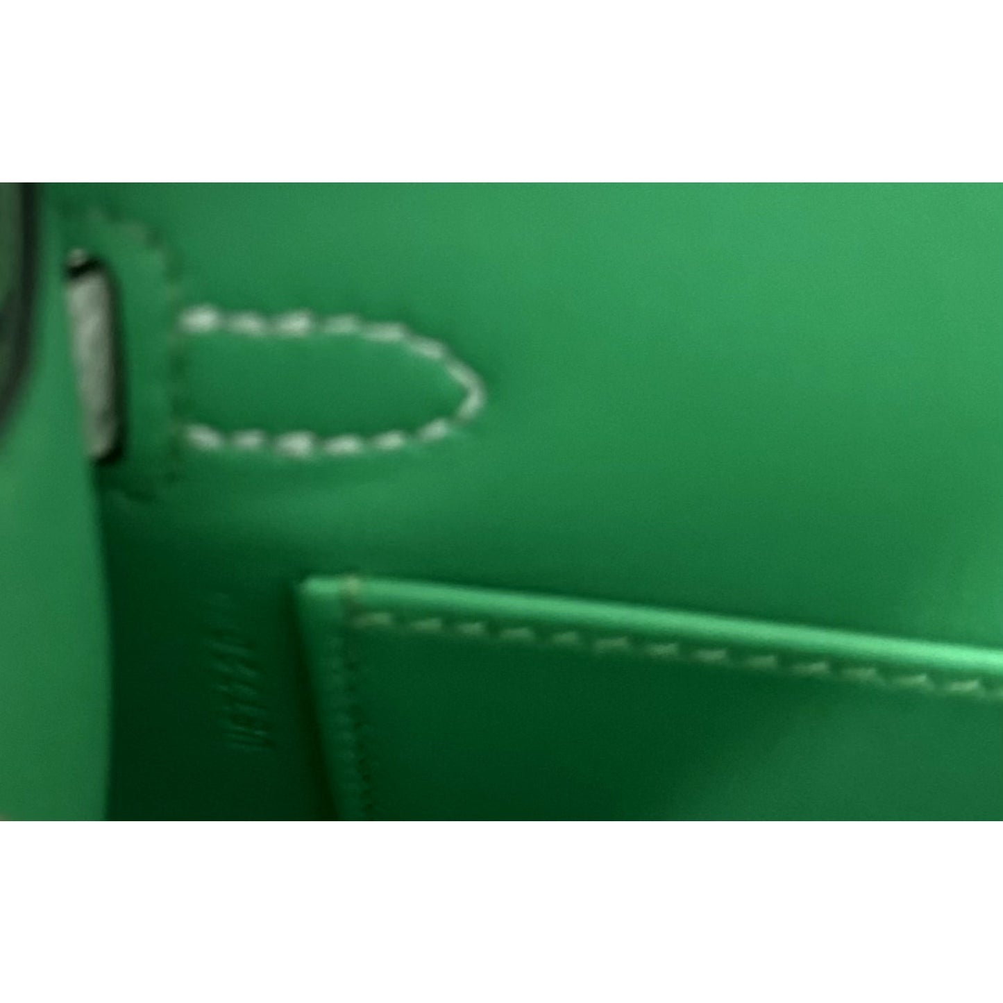 Hermes Kelly Mini 20 Vert Comics Vert Fizz & Gris Pale Epsom Leather Palladium