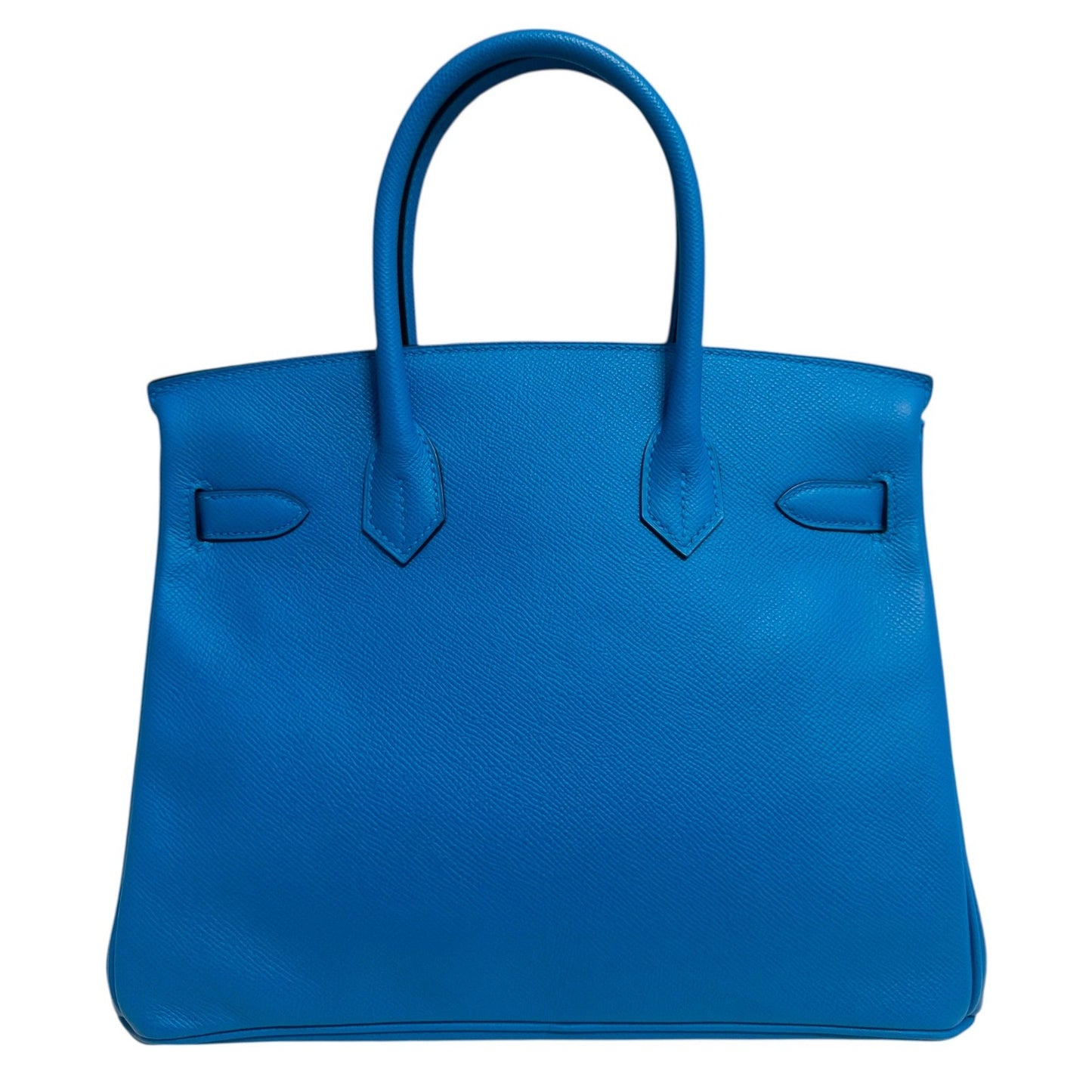 Hermes Birkin 30 Blue Zanzibar Bleu Epsom Leather Gold Hardware